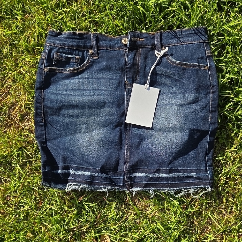 Kancan Blue Jean Mini Skirt Size M